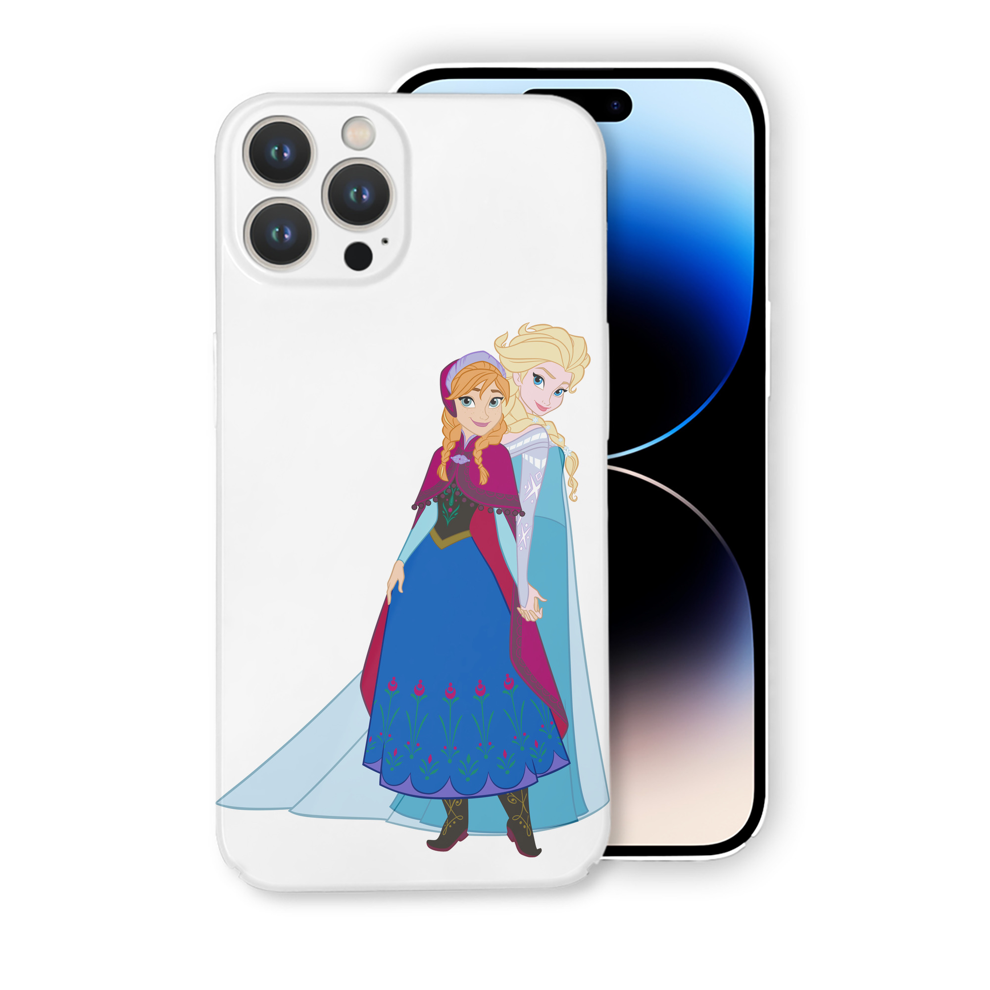 （画像用） アナと雪の女王 アンナ エルサ Frozen Anna Elsa 【iPhone 14シリーズ対応】ハードケース